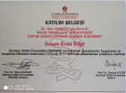 Psk. Enes Bilgi Psikoloji sertifikası