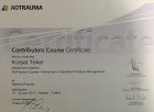 Op. Dr. Kürşat Teker Ortopedi ve Travmatoloji sertifikası