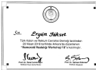 Op. Dr. Ergün Yüksel Genel Cerrahi sertifikası