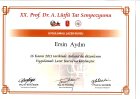 Uzm. Dr. Ersin Aydın Dermatoloji sertifikası