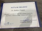 Dr. Dt. Rukiye Osman Diş Hekimi sertifikası
