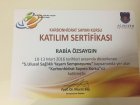 Dyt. Rabia Özsaygın Diyetisyen sertifikası