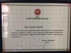 Dt. Yaman Yamangil Diş Hekimi sertifikası