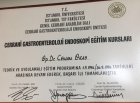 Op. Dr. Cenan Oktay Genel Cerrahi sertifikası