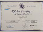 Psk. Özlem Kalafat Psikoloji sertifikası