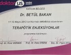 Doç. Dr. Betül Bakan Fiziksel Tıp ve Rehabilitasyon sertifikası