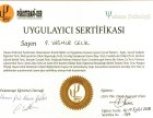 Uzm. Kl. Psk. Yağmur Çelik Psikoloji sertifikası
