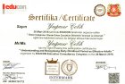 Uzm. Kl. Psk. Yağmur Çelik Psikoloji sertifikası