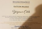 Uzm. Kl. Psk. Yağmur Çelik Psikoloji sertifikası