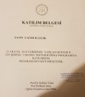 Uzm. Kl. Psk. Yağmur Çelik Psikoloji sertifikası