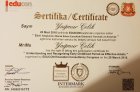 Uzm. Kl. Psk. Yağmur Çelik Psikoloji sertifikası