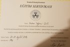 Uzm. Kl. Psk. Yağmur Çelik Psikoloji sertifikası