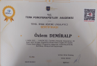 Uzm. Psk. Özlem Demiralp Psikoloji sertifikası