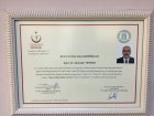 Dr. Alparslan Tekiner Medikal Estetik Tıp Doktoru sertifikası