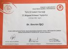 Doç. Dr. Devrim İşçi Diş Hekimi sertifikası