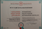 Uzm. Dr. Elmir Seyidli Diş Hekimi sertifikası