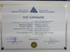 Dyt. Elif Karaman Diyetisyen sertifikası