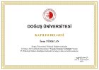 Uzm. Psk. Dan. İrem Türkcan Psikolojik Danışman sertifikası