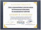 Uzm. Psk. Ayşenur Ayyıldız Psikoloji sertifikası