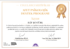 Psk. Elif Şentürk Psikoloji sertifikası