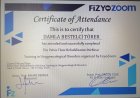 Fzt. Damla Bestelci Fizyoterapi sertifikası