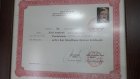 Dr. Sabri Atalay Medikal Estetik Tıp Doktoru sertifikası