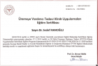 Op. Dr. Sedef Ramoğlu Kadın Hastalıkları ve Doğum sertifikası