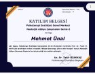 Dr. Psk. Dan. Mehmet Ünal Psikolojik Danışman sertifikası