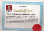 Op. Dr. Ömer Buhşem Plastik Rekonstrüktif ve Estetik Cerrahi sertifikası