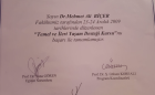 Uzm. Dr. Mehmet Ali Biçer Fiziksel Tıp ve Rehabilitasyon sertifikası