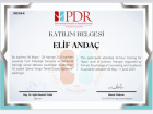 Psk. Dan. Elif Andaç Psikolojik Danışman sertifikası