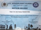 Op. Dr. Avni Hakan Ölmeztürk Plastik Rekonstrüktif ve Estetik Cerrahi sertifikası