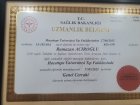 Op. Dr. Ramazan Acıroğlu Genel Cerrahi sertifikası