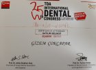 Dt. Gizem Çokçapar Diş Hekimi sertifikası