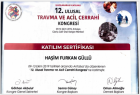 Op. Dr. Haşim Furkan Güllü Genel Cerrahi sertifikası