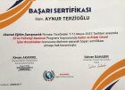 Psk. Aynur TERZİOĞLU Psikoloji sertifikası