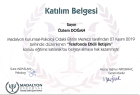 Psk. Özlem Çeliktaş Psikoloji sertifikası