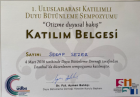 Dil ve Konuşma Terapisti Serap Sezer Dil Konuşma Bozuklukları sertifikası