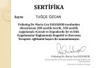 Uzm. Dr. Tuğçe Özcan Çocuk ve Ergen Psikiyatristi sertifikası