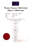 Prof. Dr. Bengü Ekinci Köktekir Göz Hastalıkları sertifikası
