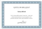 Uzm. Kl. Psk. Türkan Hisar Klinik Psikolog sertifikası