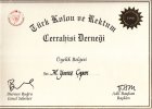 Op. Dr. Mehmet Yavuz Çapan Genel Cerrahi sertifikası