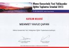 Op. Dr. Mehmet Yavuz Çapan Genel Cerrahi sertifikası