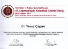 Op. Dr. Mehmet Yavuz Çapan Genel Cerrahi sertifikası