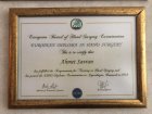 Op. Dr. Ahmet Savran Ortopedi ve Travmatoloji sertifikası