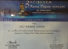Op. Dr. Ali Ekber Şahin Kadın Hastalıkları ve Doğum sertifikası