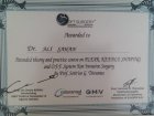 Uzm. Dr. Ali Şahan Dermatoloji sertifikası