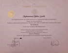 Op. Dr. Muhammed Talha Sadık Göz Hastalıkları sertifikası
