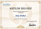 Dil ve Konuşma Terapisti Melis Üretken Dil Konuşma Bozuklukları sertifikası