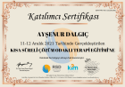 Uzm. Kl. Psk. Ayşenur Dalgıç Psikoloji sertifikası